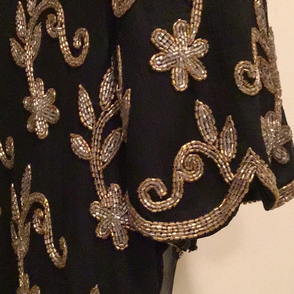 Vintage stenay petite beaded evening top - Picture 3 of 6